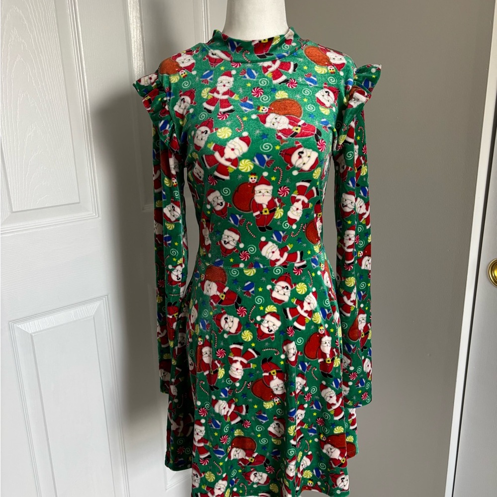 Festive Green Holiday Dress